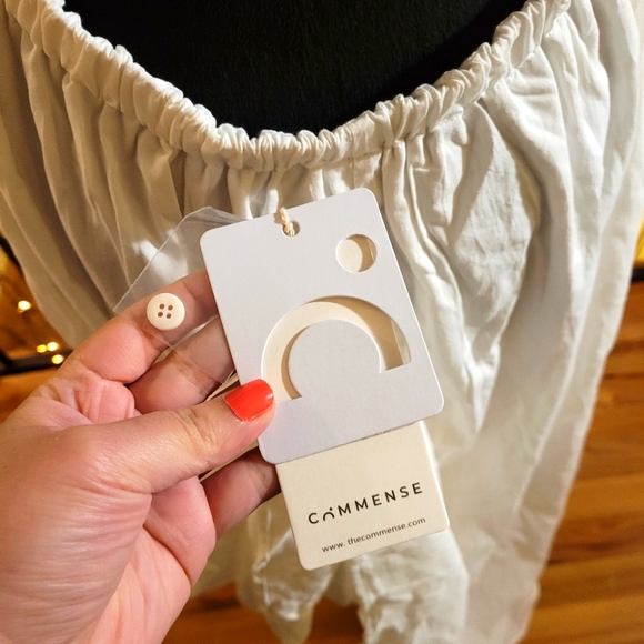 NWT Commense Backless Pleated Deep V-Neck Dress -gorgeous! Size Large β€οΈ - Picture 11 of 14